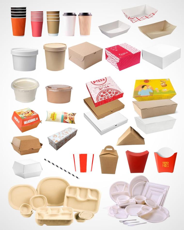 Disposable cups and food boxes